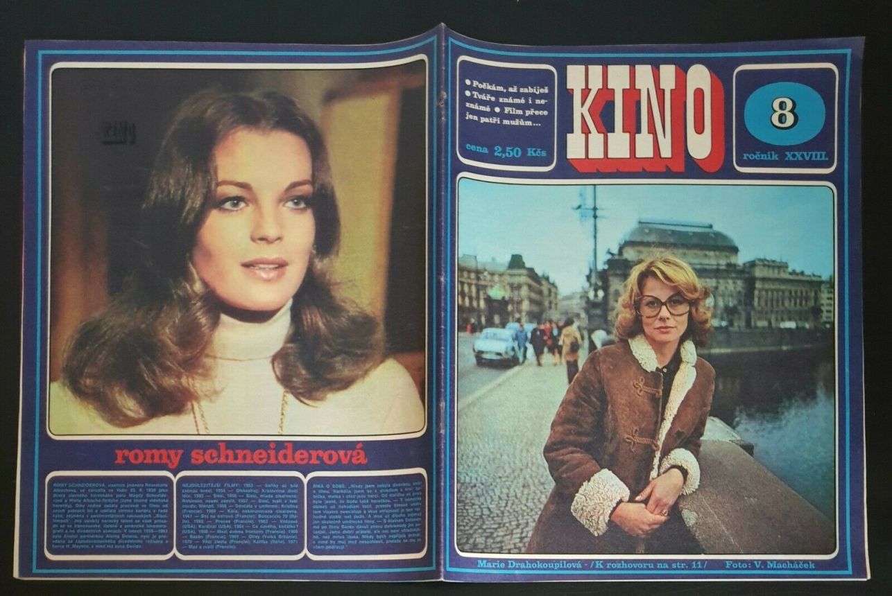 KINO (Czech) magazine side cover Issue 8   1973