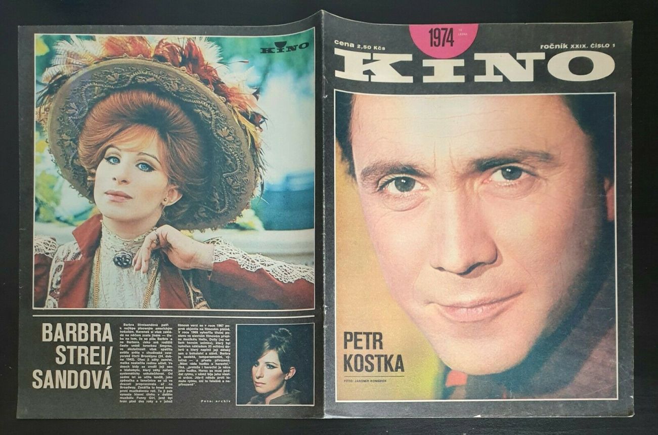 KINO (Czech) magazine side cover Issue 1   1974
