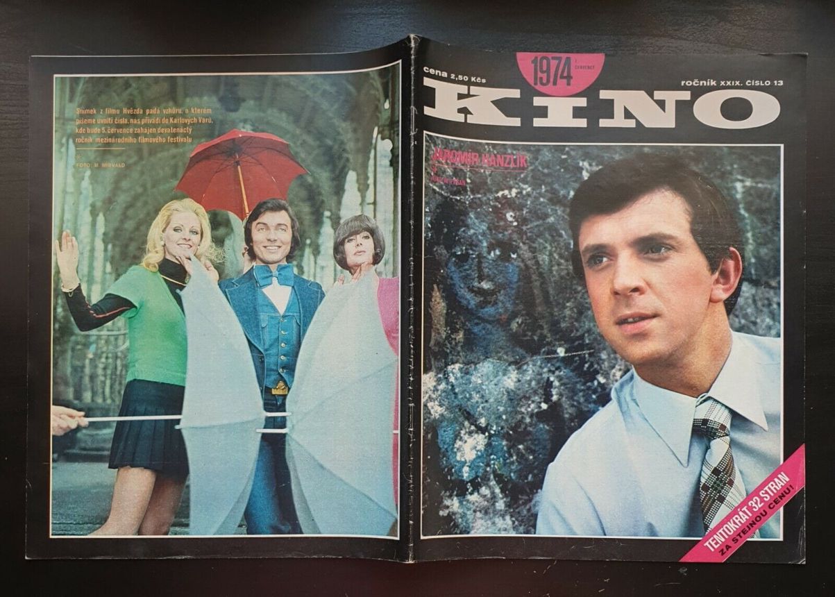 KINO (Czech) magazine side cover Issue 13   1974