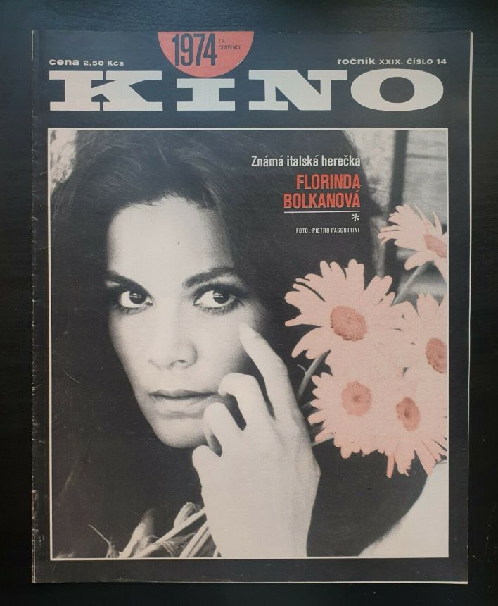 KINO (Czech) magazine side cover Issue 14   1974