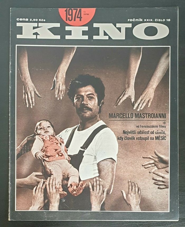 KINO (Czech) magazine side cover Issue 16   1974