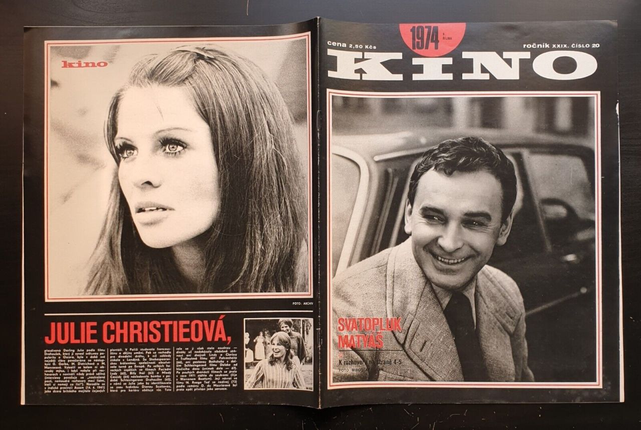 KINO (Czech) magazine side cover Issue 20   1974