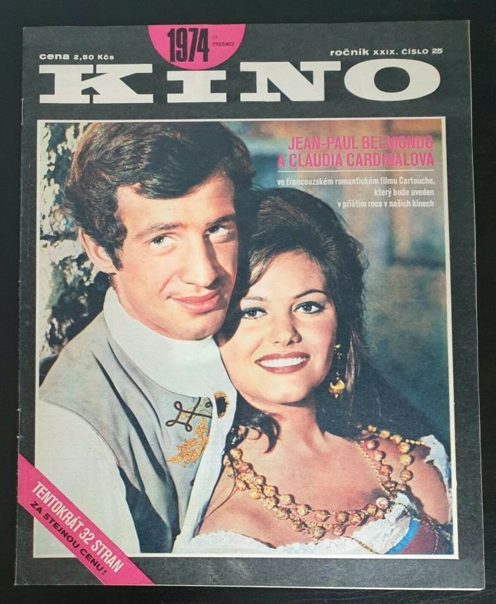 KINO (Czech) magazine side cover Issue 25   1974