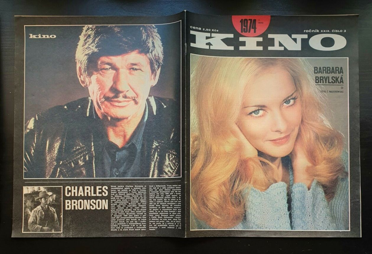 KINO (Czech) magazine side cover Issue 3   1974