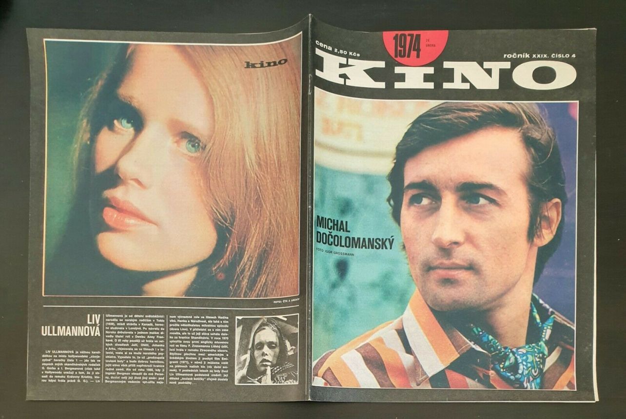 KINO (Czech) magazine side cover Issue 4   1974