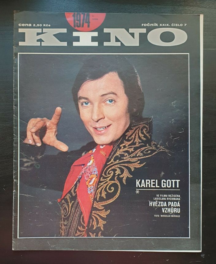 KINO (Czech) magazine side cover Issue 7   1974