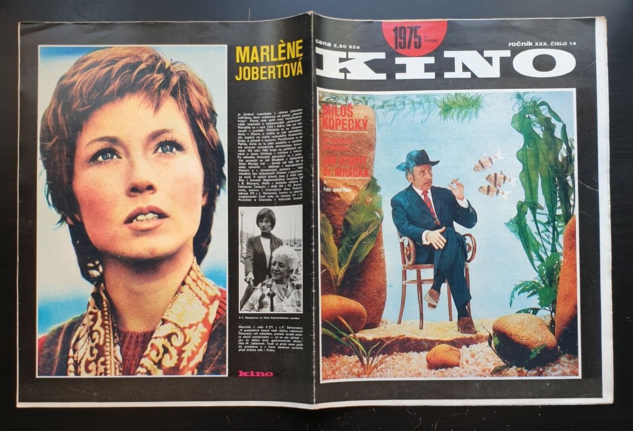 KINO (Czech) magazine side cover Issue 14   1975