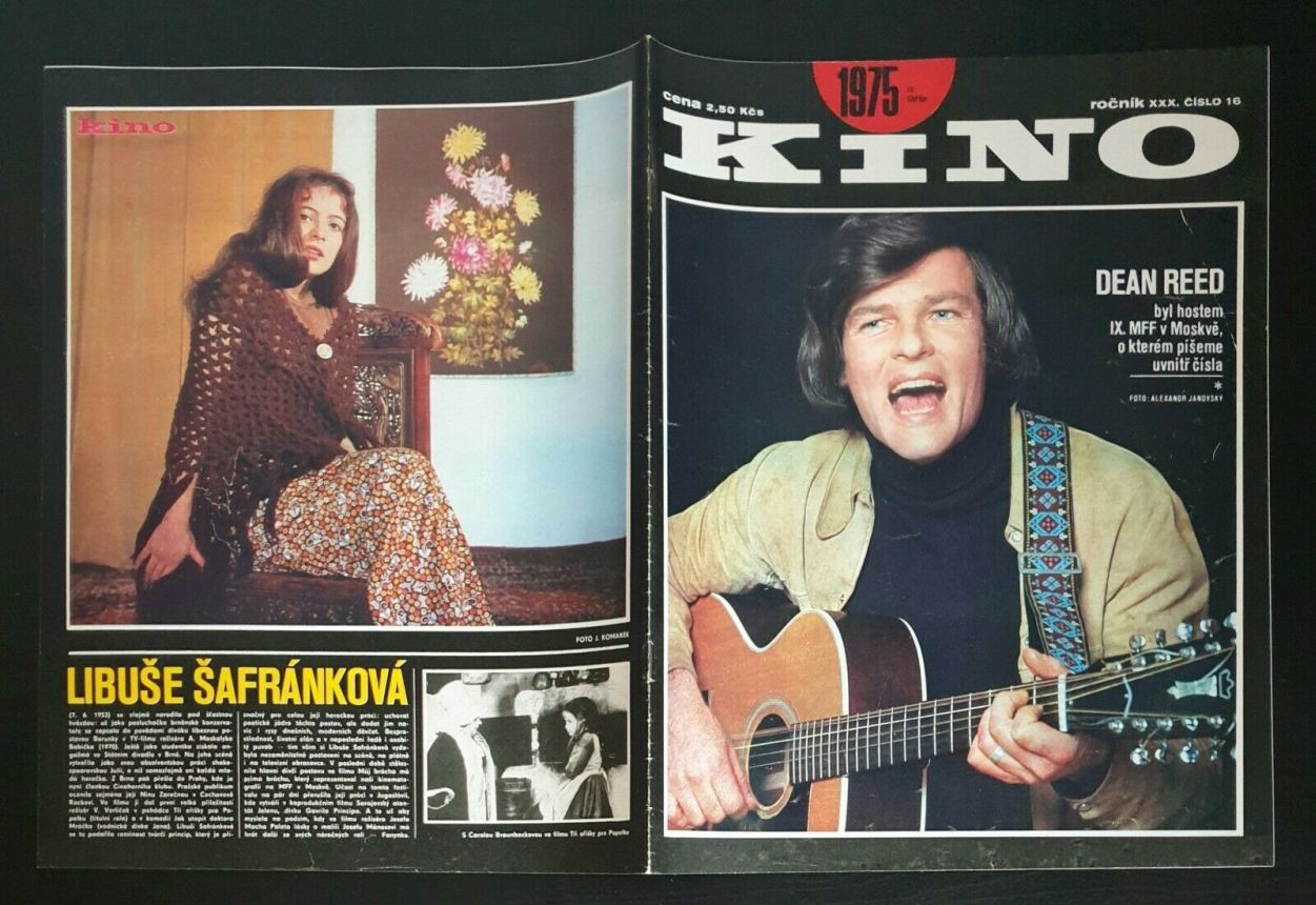 KINO (Czech) magazine side cover Issue 16   1975