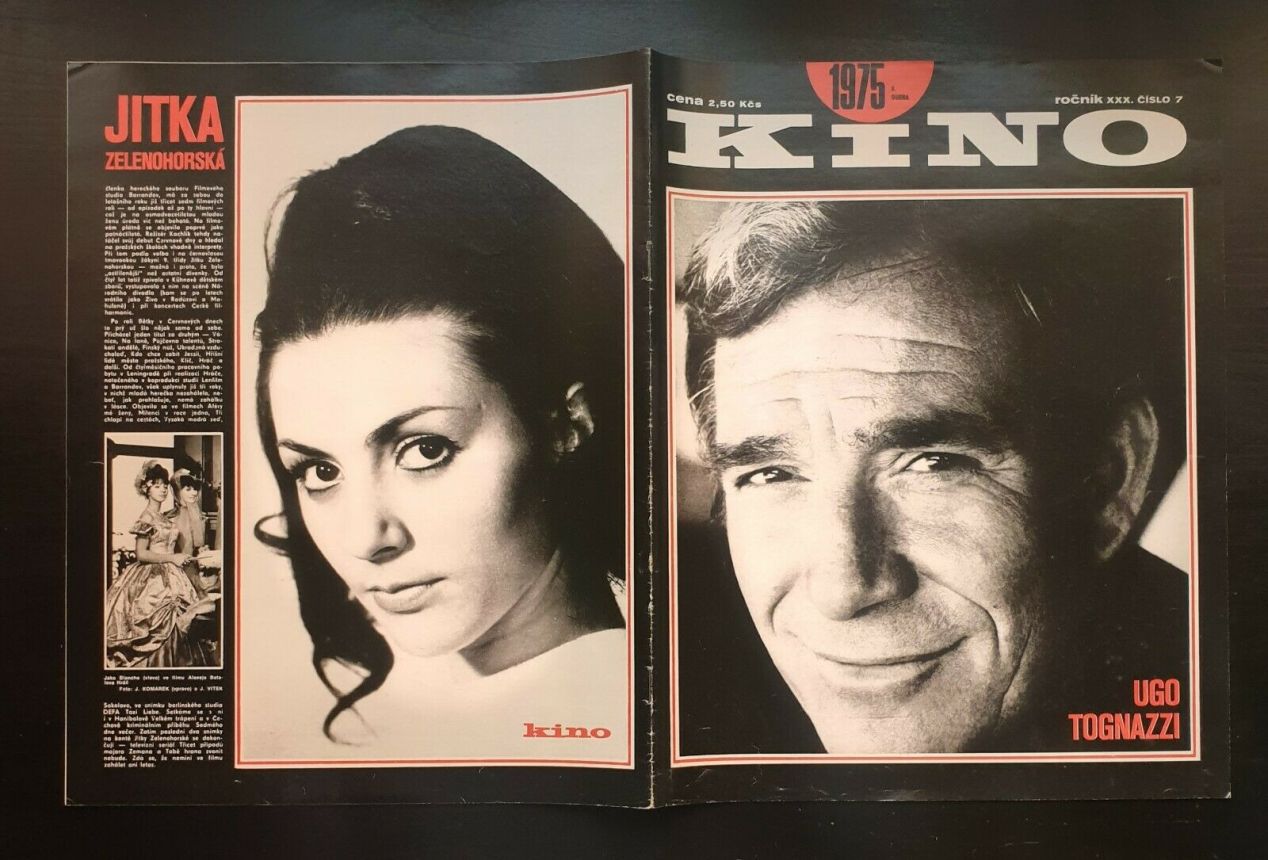 KINO (Czech) magazine side cover Issue 7   1975