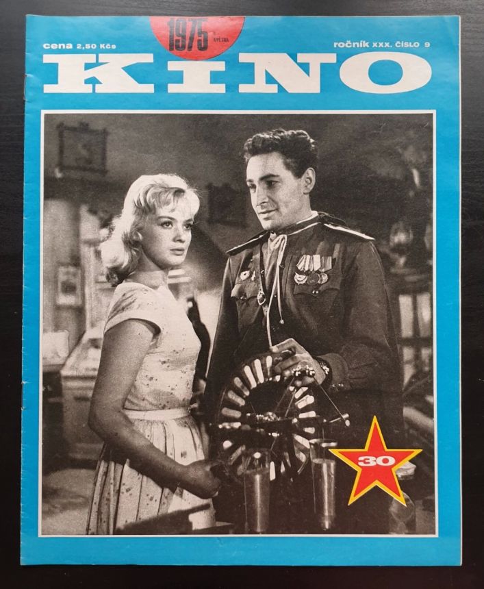 KINO (Czech) magazine side cover Issue 9   1975