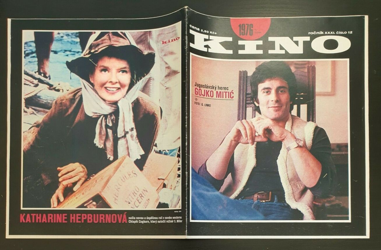 KINO (Czech) magazine side cover Issue 12   1976