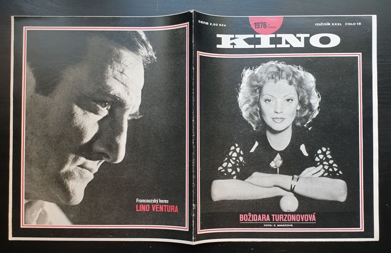 KINO (Czech) magazine side cover Issue 15   1976