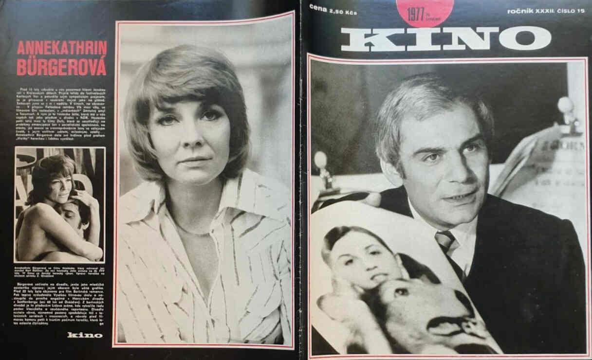 KINO (Czech) magazine side cover Issue 15   1977