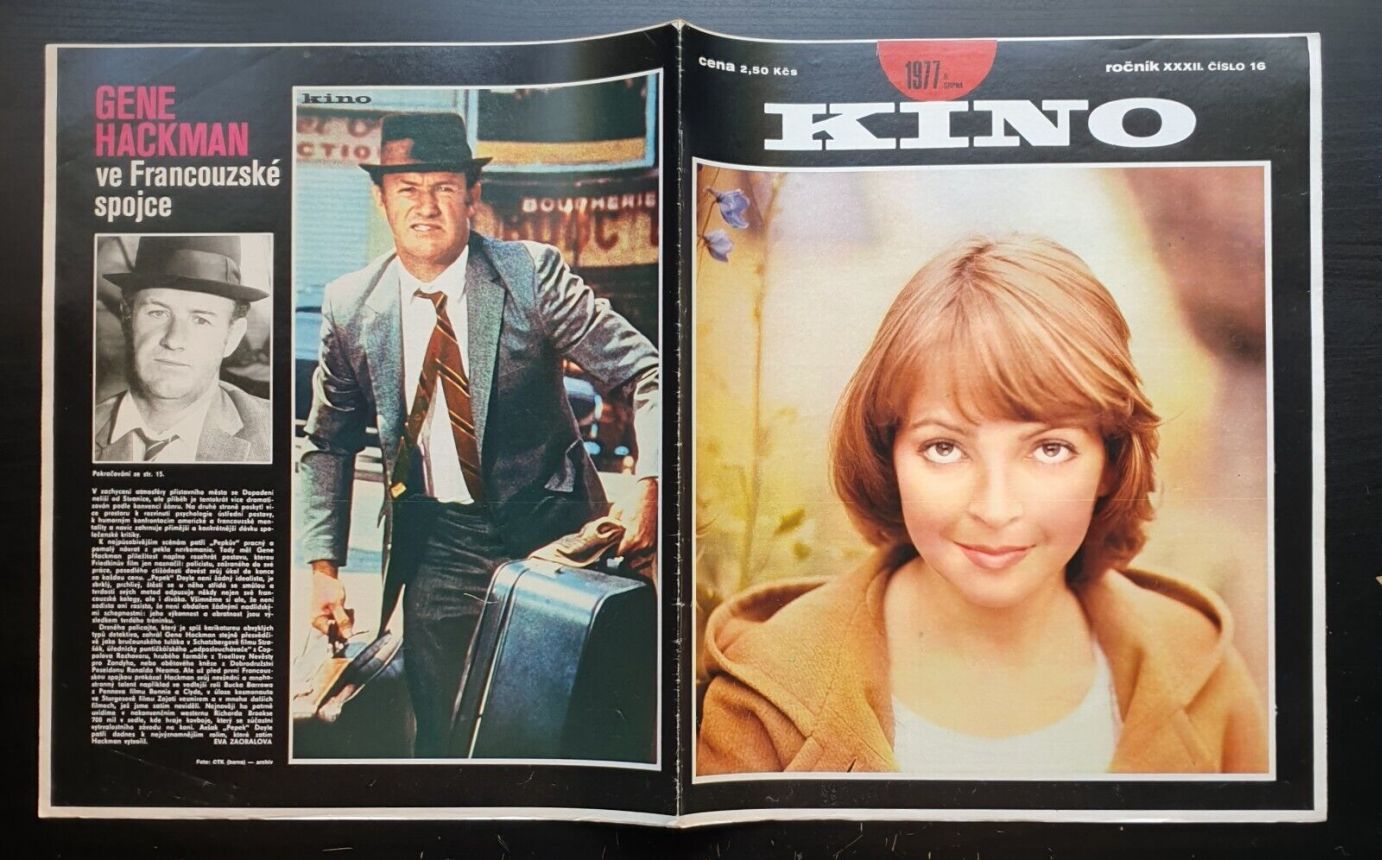 KINO (Czech) magazine side cover Issue 16   1977