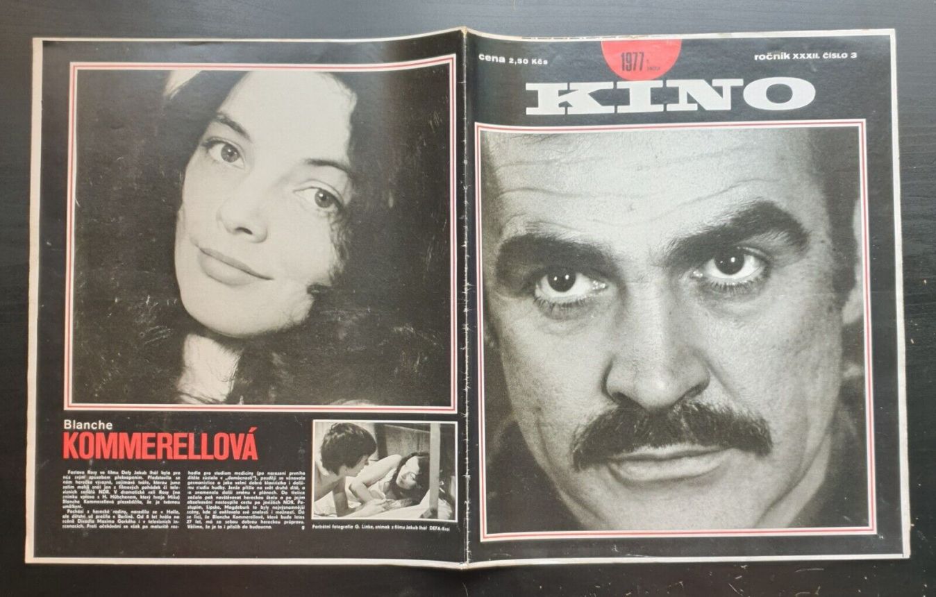 KINO (Czech) magazine side cover Issue 3   1977