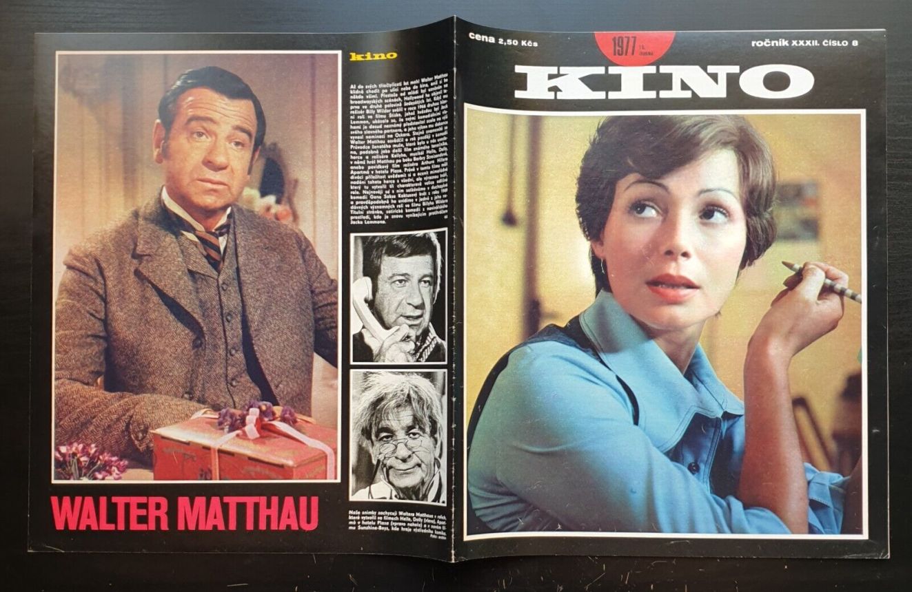 KINO (Czech) magazine side cover Issue 8   1977