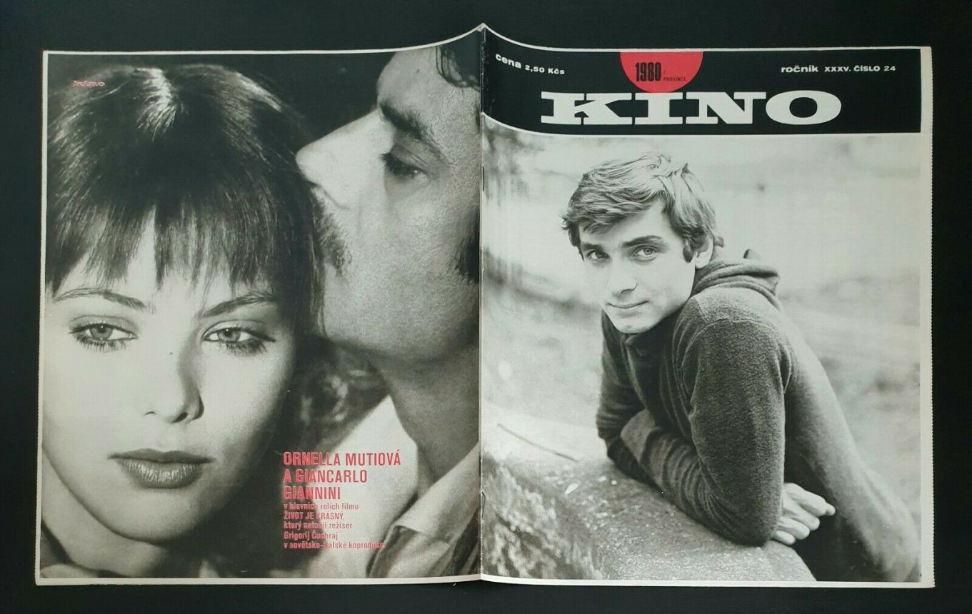 KINO (Czech) magazine side cover Issue 24   1980