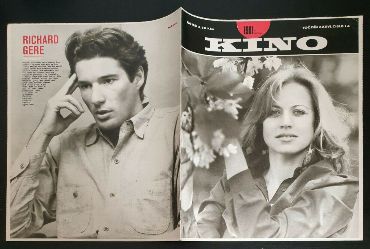 KINO (Czech) magazine side cover Issue 14   1981