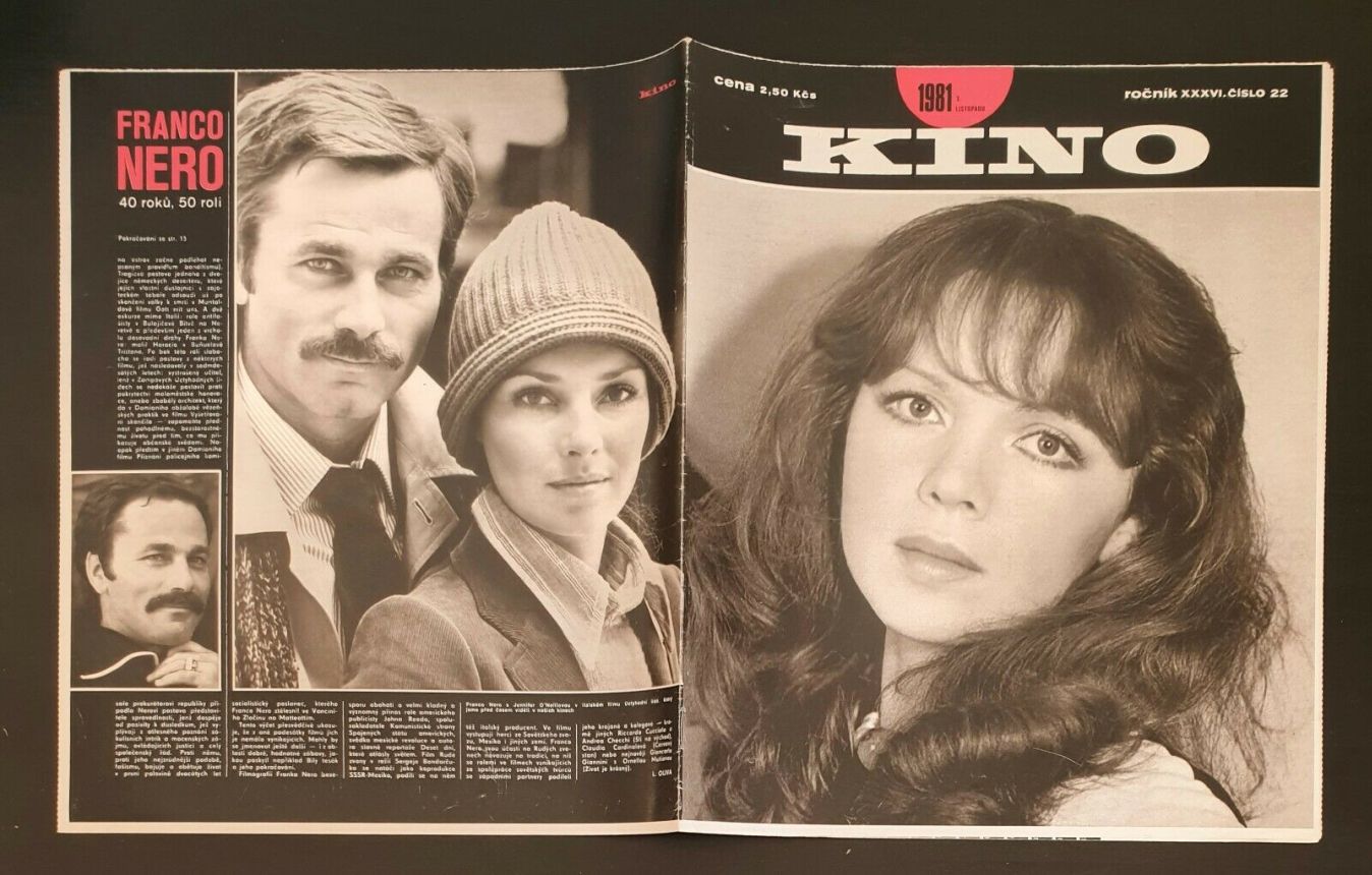 KINO (Czech) magazine side cover Issue 22   1981