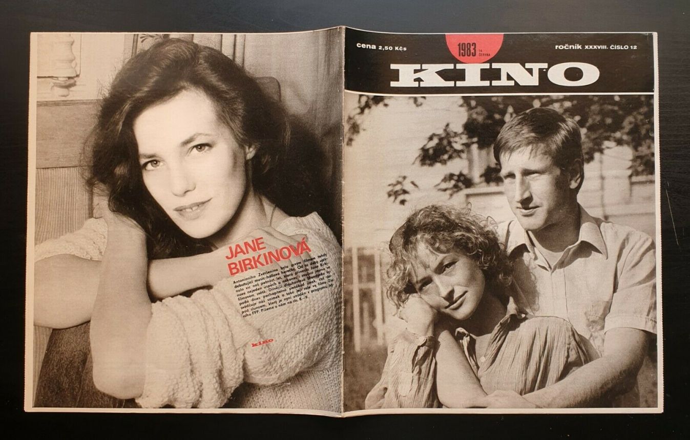 KINO (Czech) magazine side cover Issue 12   1983