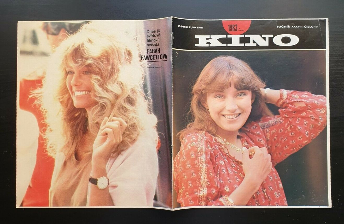 KINO (Czech) magazine side cover Issue 13   1983
