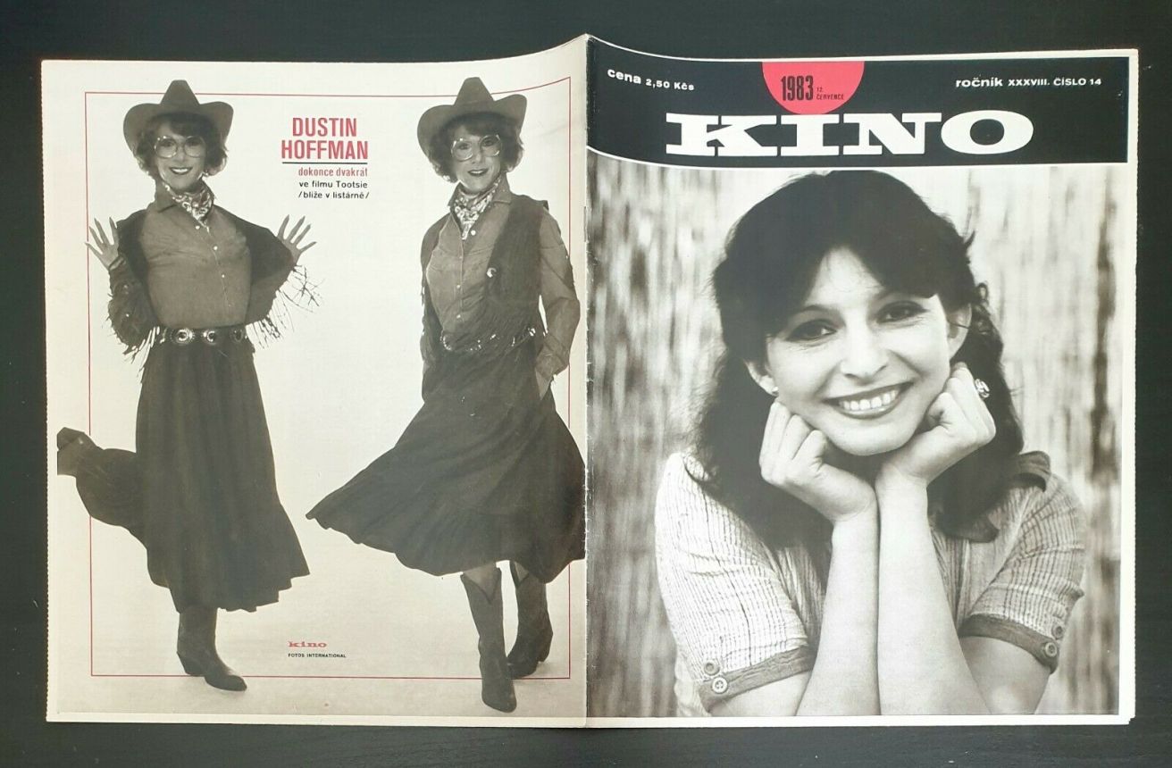 KINO (Czech) magazine side cover Issue 14   1983