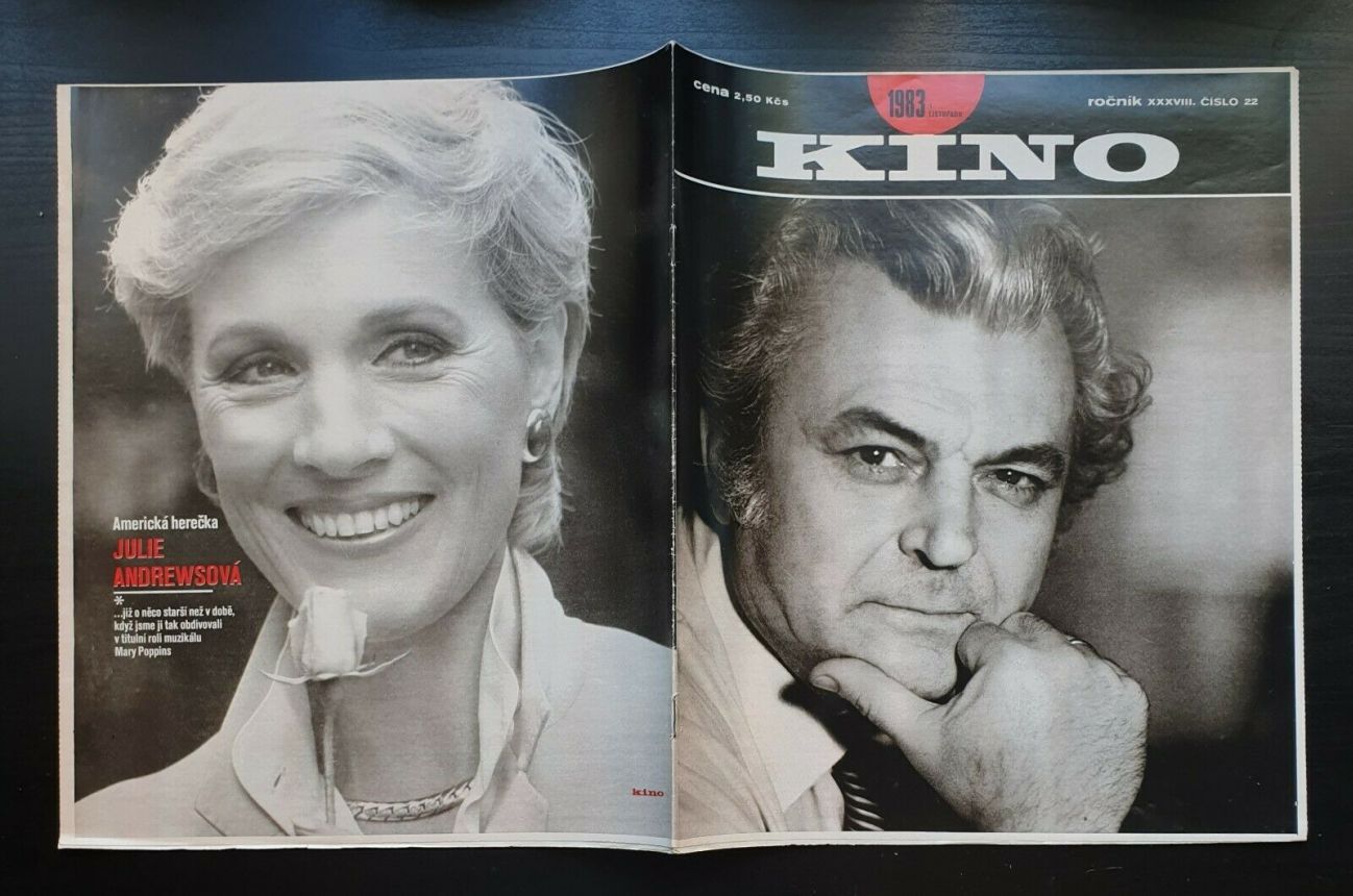KINO (Czech) magazine side cover Issue 22   1983