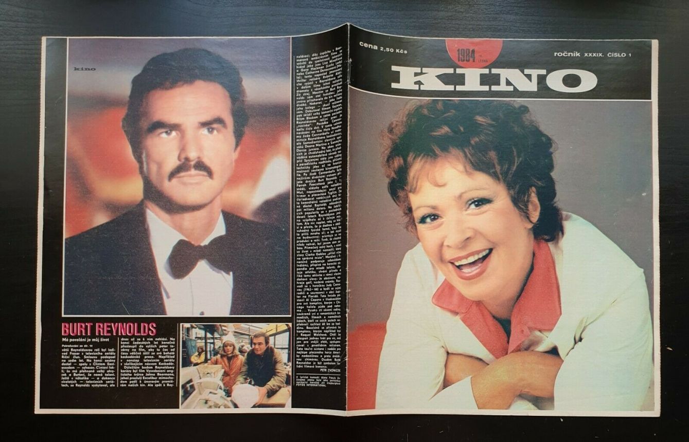 KINO (Czech) magazine side cover Issue 1   1984