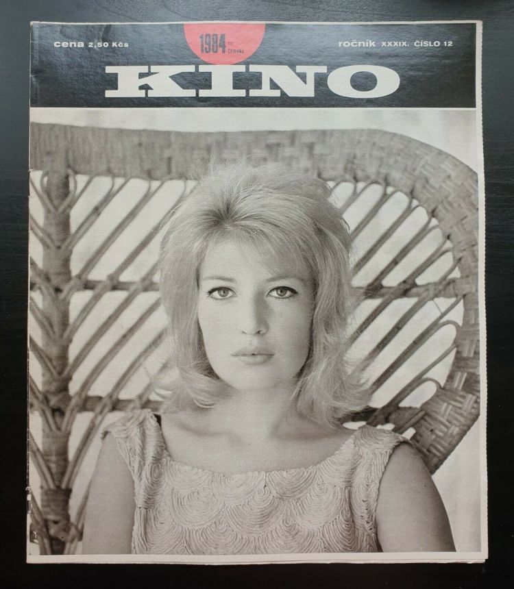 KINO (Czech) magazine side cover Issue 12   1984