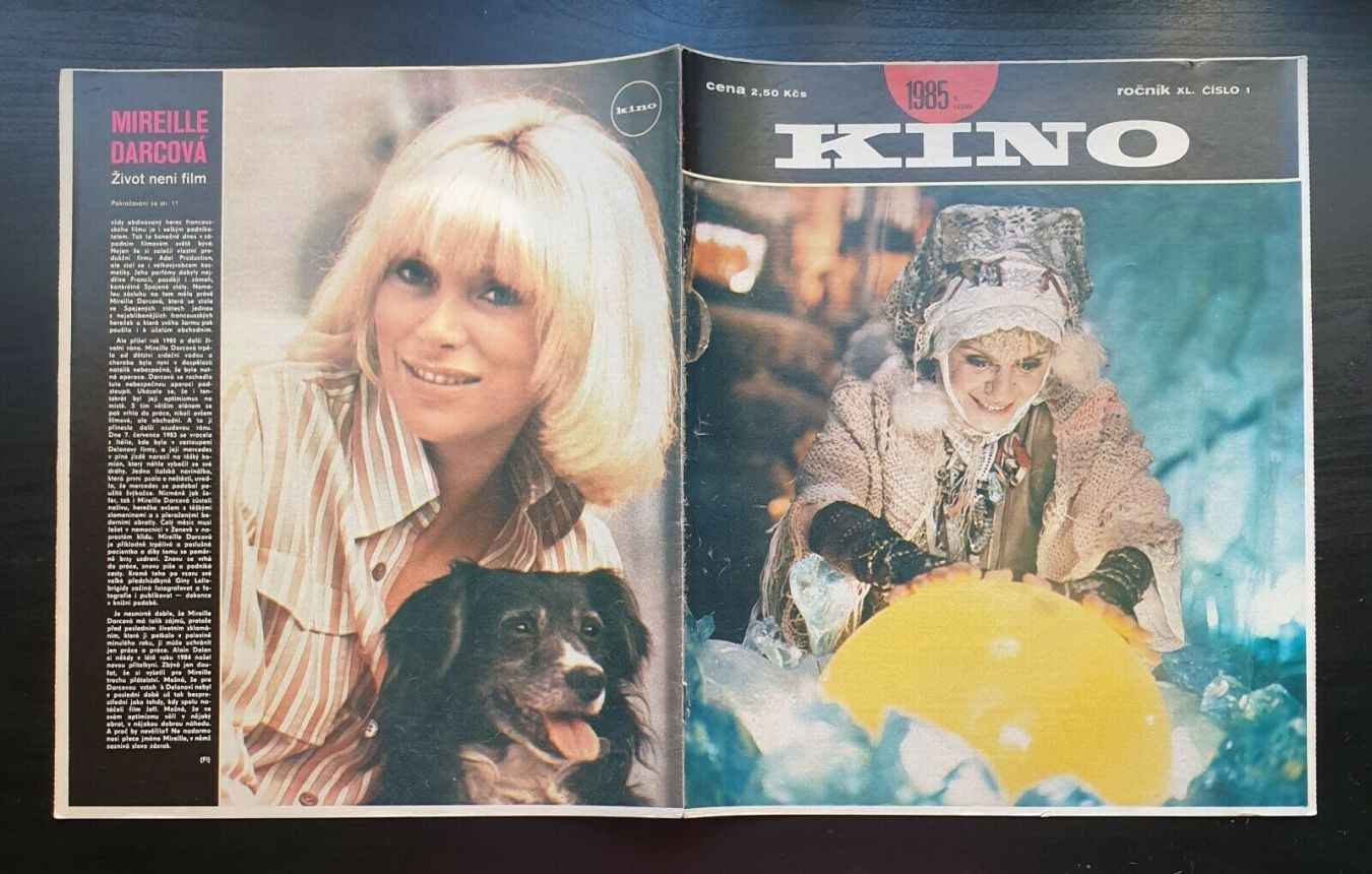 KINO (Czech) magazine side cover Issue 1   1985