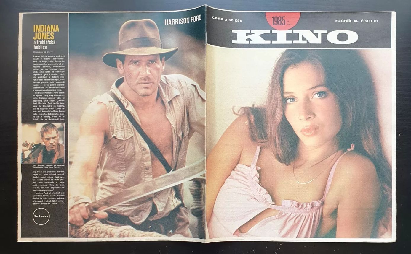 KINO (Czech) magazine side cover Issue 21   1985