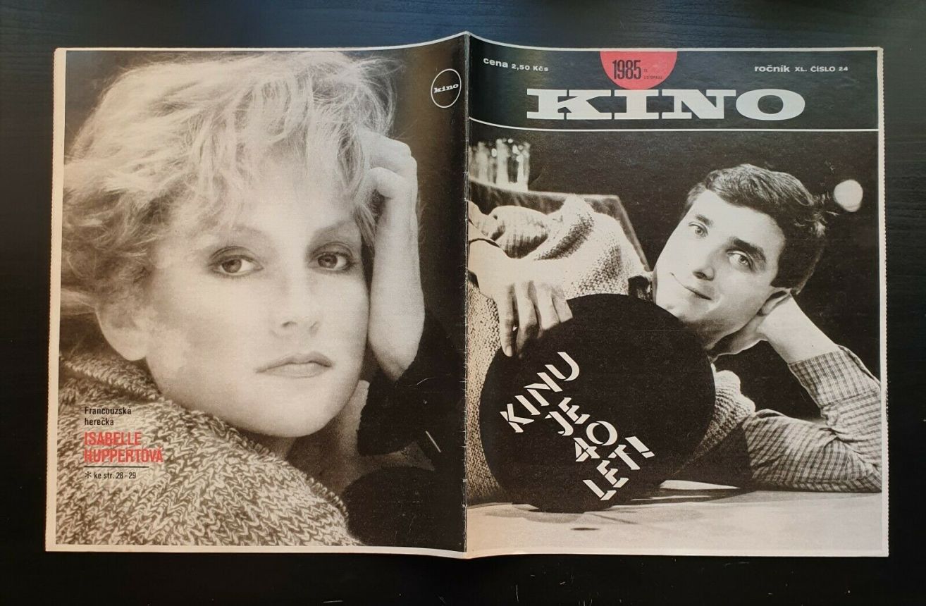 KINO (Czech) magazine side cover Issue 24   1985