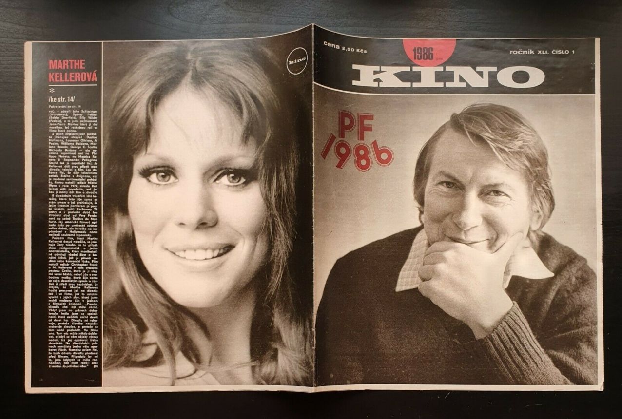 KINO (Czech) magazine side cover Issue 1   1986