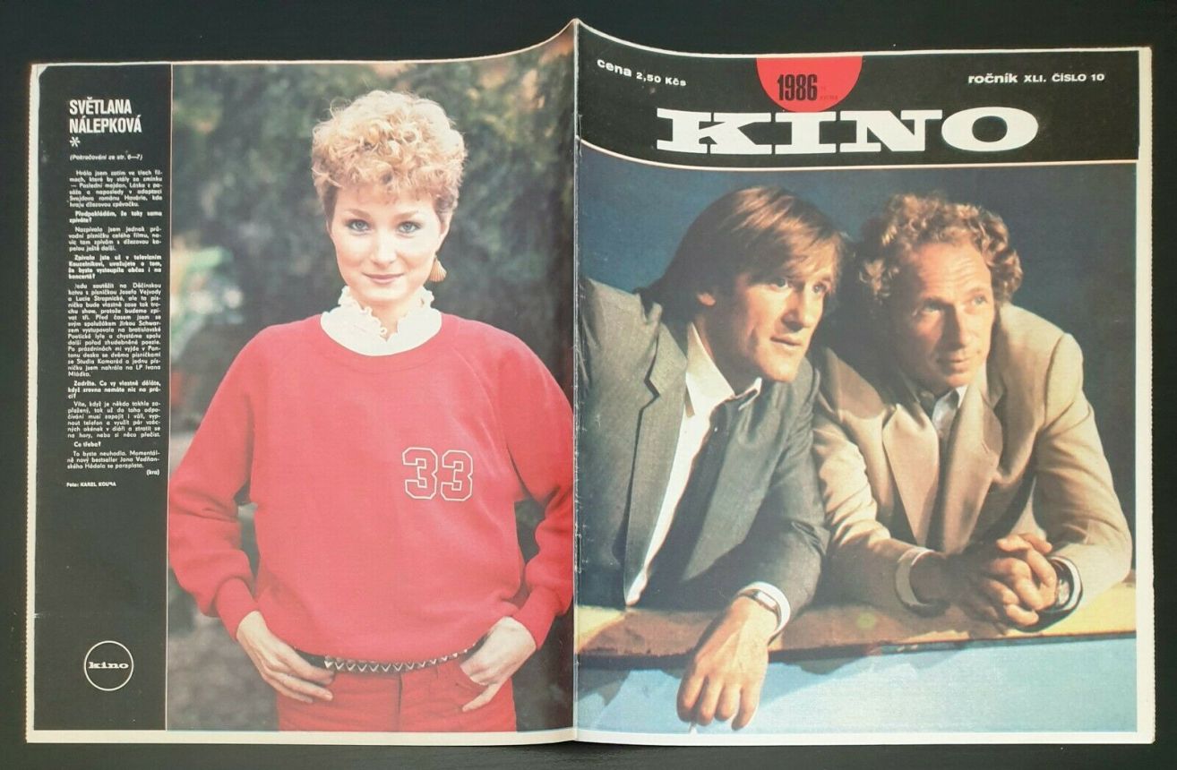 KINO (Czech) magazine side cover Issue 10   1986