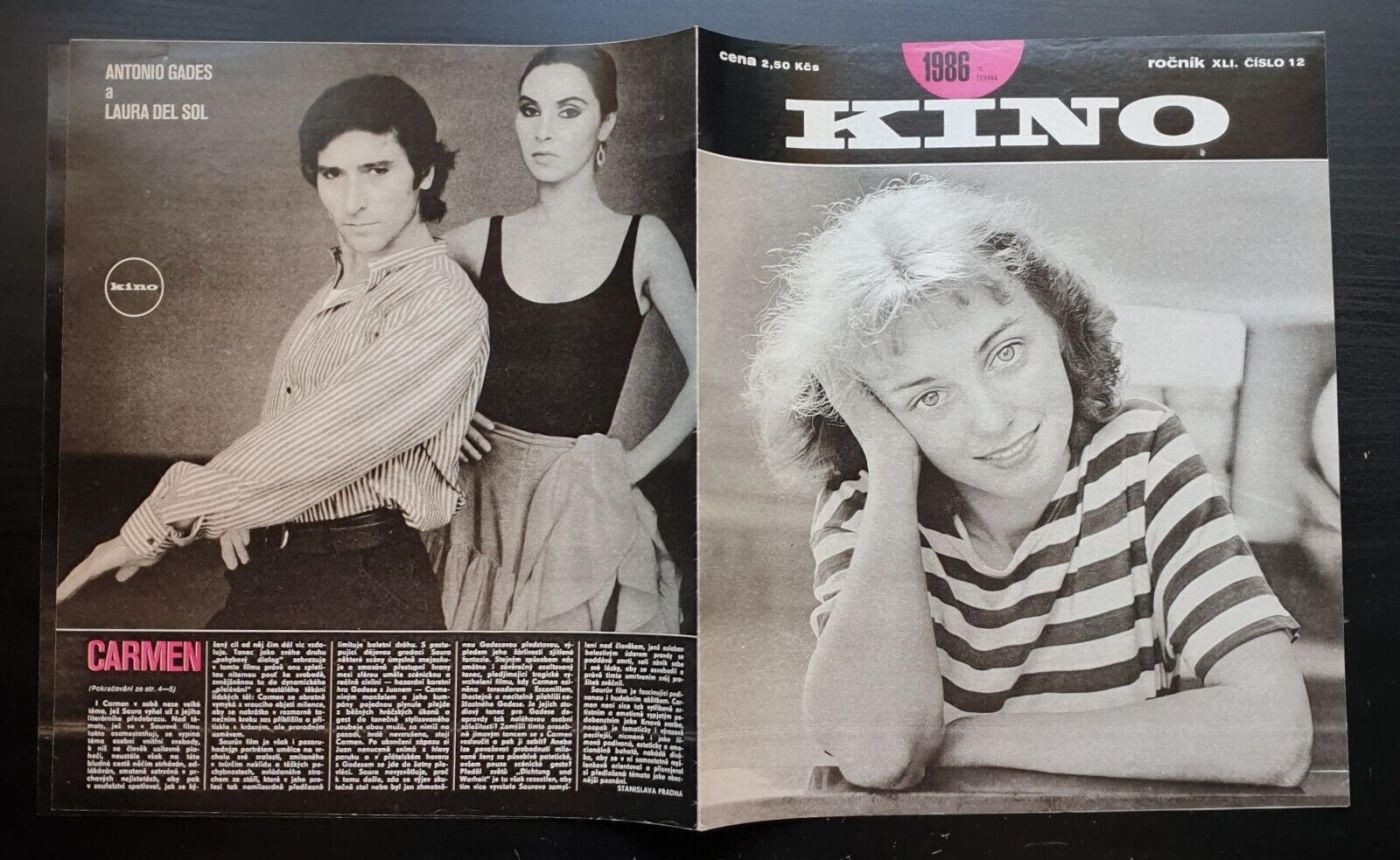 KINO (Czech) magazine side cover Issue 12   1986