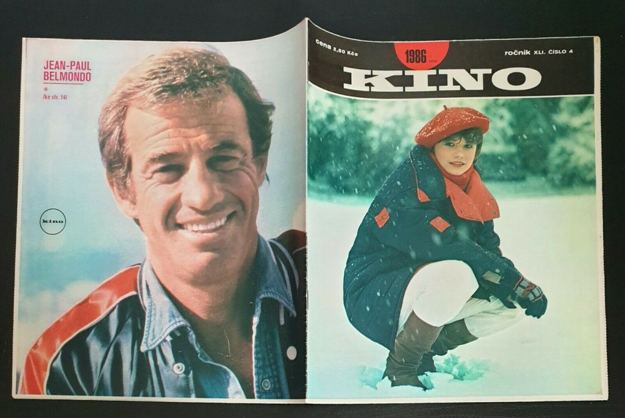 KINO (Czech) magazine side cover Issue 4   1986