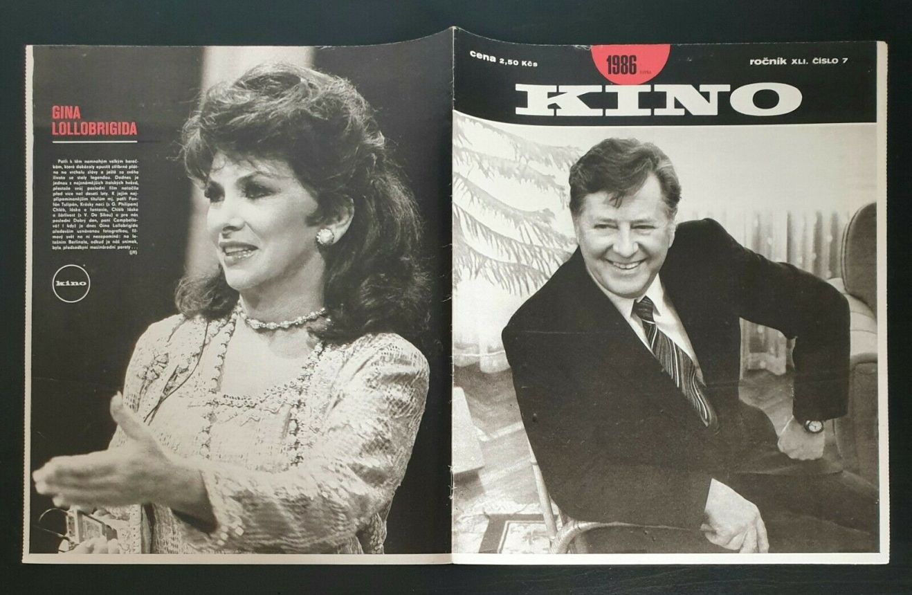 KINO (Czech) magazine side cover Issue 7   1986
