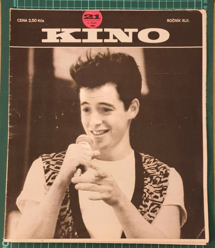 KINO (Czech) magazine side cover Issue 21   1987