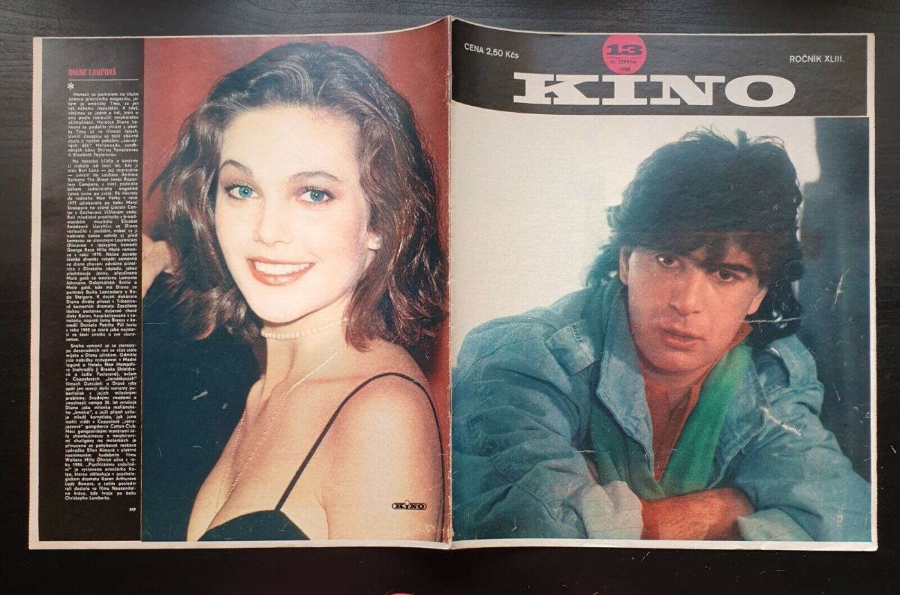 KINO (Czech) magazine side cover Issue 13   1988
