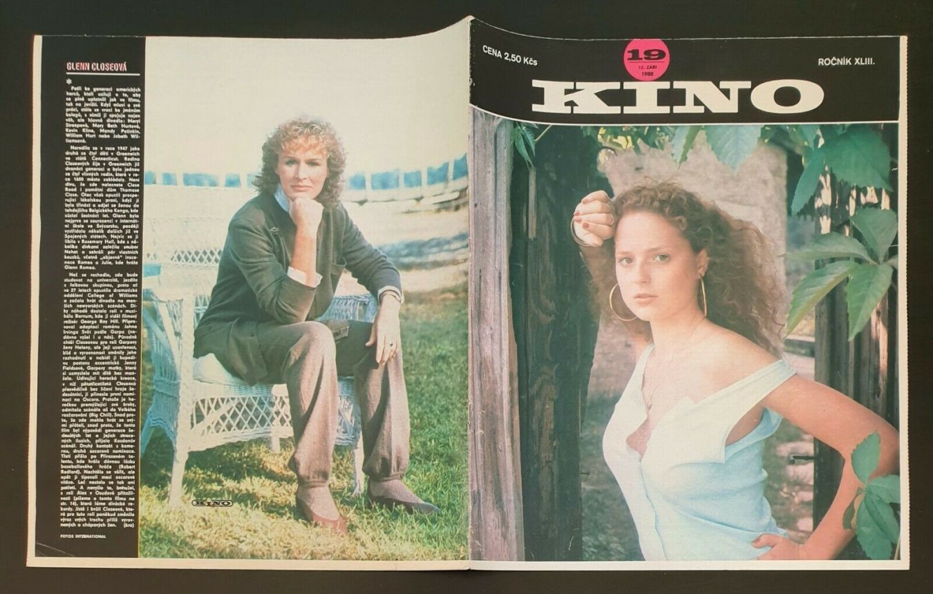 KINO (Czech) magazine side cover Issue 19   1988