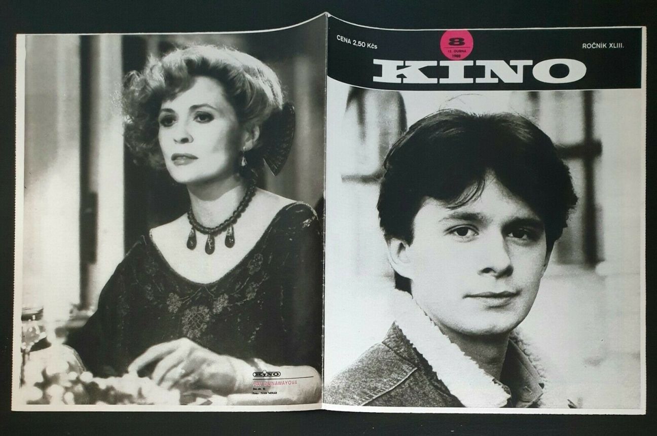 KINO (Czech) magazine side cover Issue 8   1988
