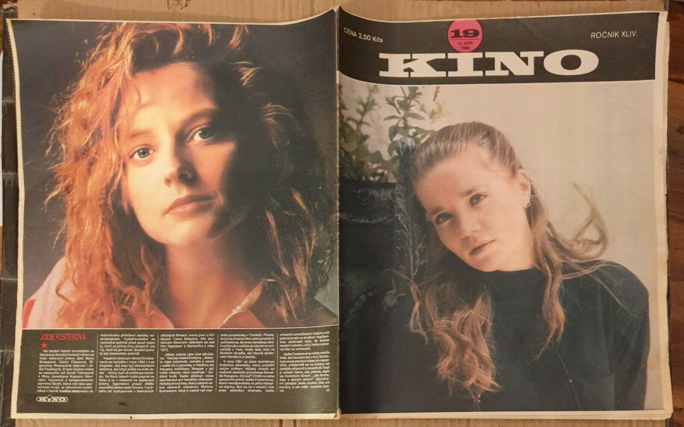 KINO (Czech) magazine side cover Issue 19   1989