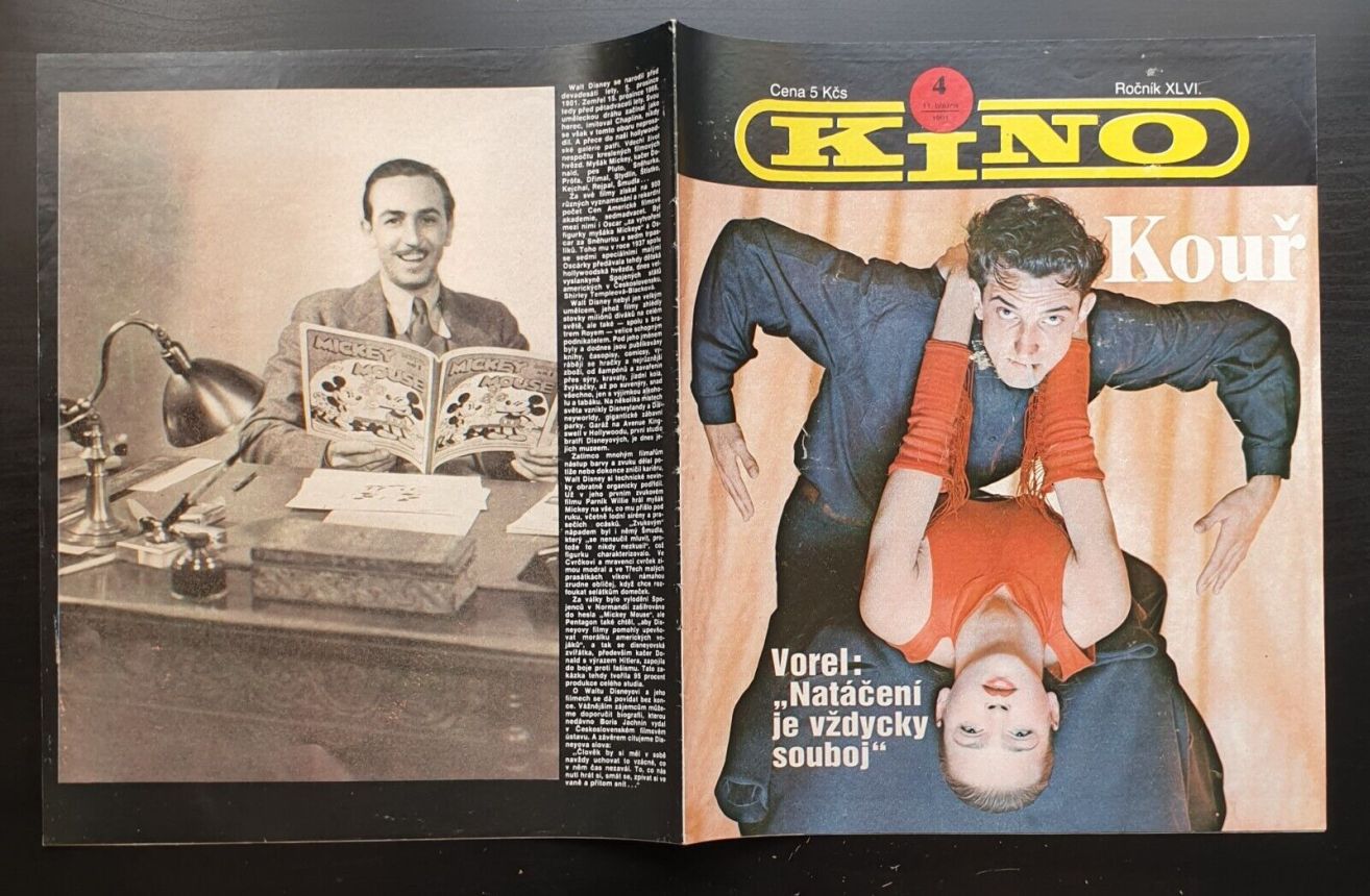 KINO (Czech) magazine side cover Issue 4   1991