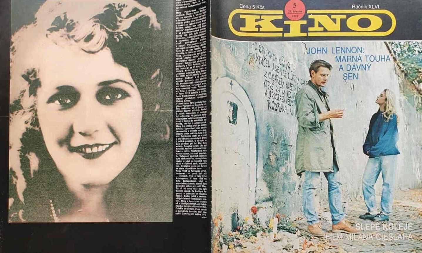 KINO (Czech) magazine side cover Issue 5   1991