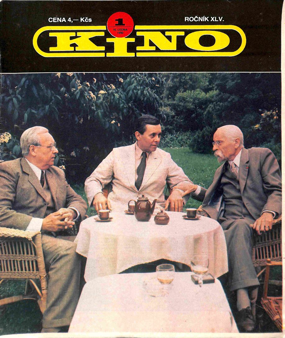 KINO (Czech) magazine side cover Issue 1   1990