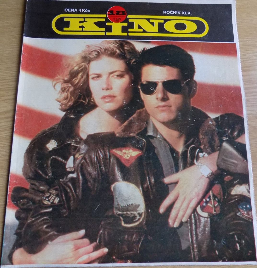 KINO (Czech) magazine side cover Issue 18   1990