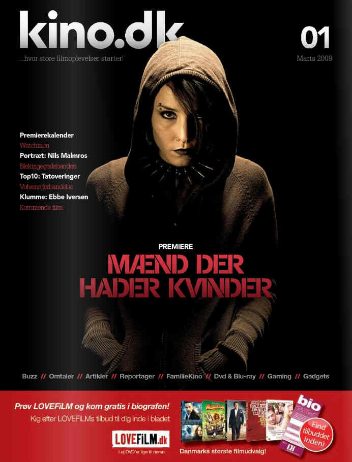 KINO.DK magazine side cover Issue 1 March 2009