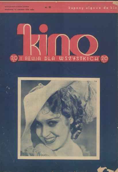 KINO DLA WSZYSTKICH magazine side cover Issue 10 15 June 1935