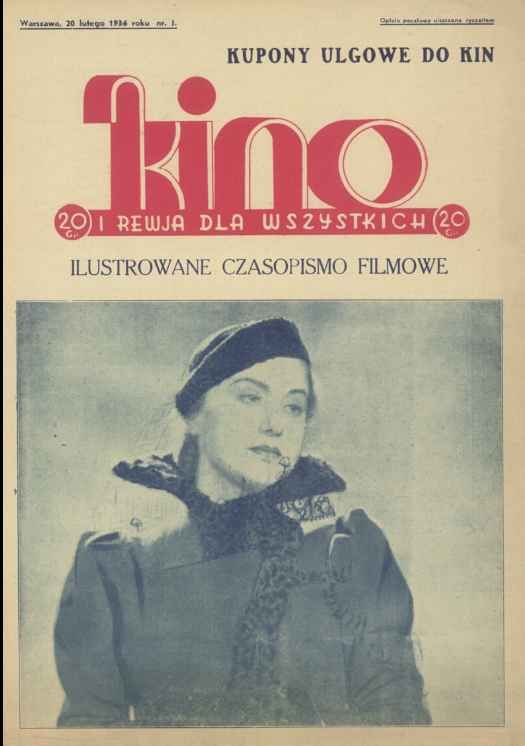 KINO DLA WSZYSTKICH magazine side cover Issue 3 20 February 1936