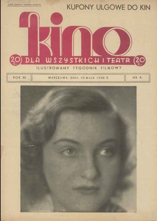 KINO DLA WSZYSTKICH magazine side cover Issue 9 10 May 1936